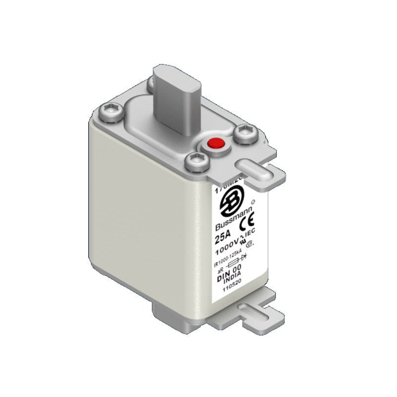 170M2677 use-link, high speed, 40 A, AC 1000 V, DIN 00, aR, DIN, IEC, single indicator, live gripping lugs