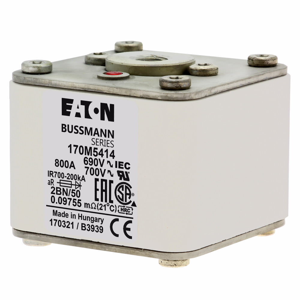 Fuse size 2,690V/700V (IEC/UL) 800A fuse