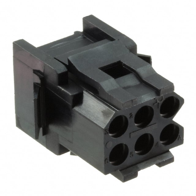 192923-6020 Automotive Connectors TRI SNAP 6 CONT RECP PANEL