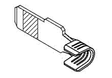 44262-6321 HD Power Conn Term .032 blade Gold 10-12 AWG std