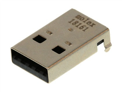 48037-0001 USB Connectors TYPE A RA SHLDED PLG THRU-HOLE AU
