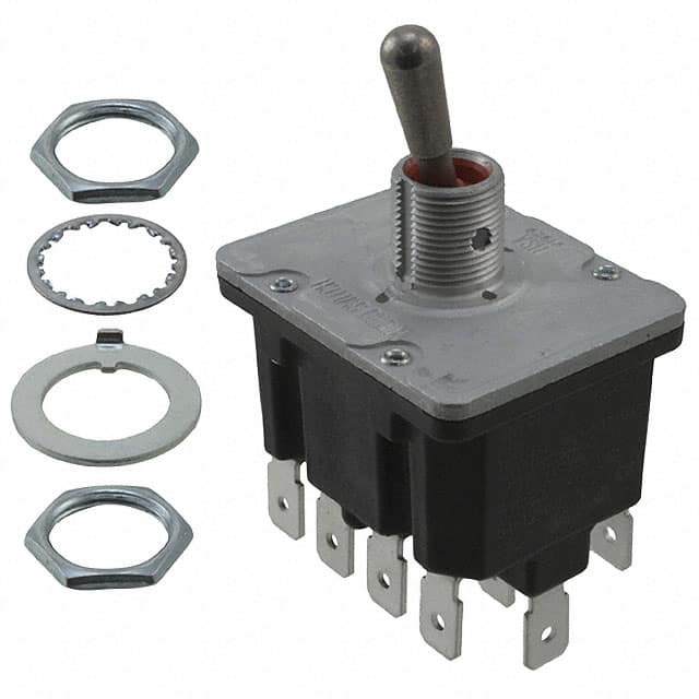 4NT91-3 Toggle SW TOGGLE SW 4PDT 2POS QK CONN TERM STD