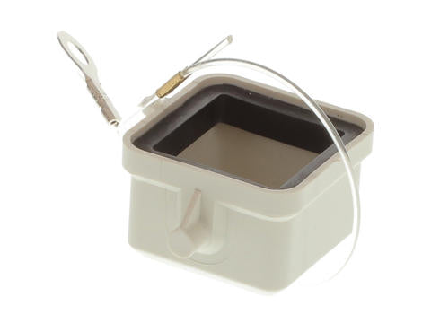 7803.6801.0 GWconnect STD - Standard, Cover for Female Inserts, Polyamide, with 2 Pegs, with Gasket, Size 3A «21x21», Grey