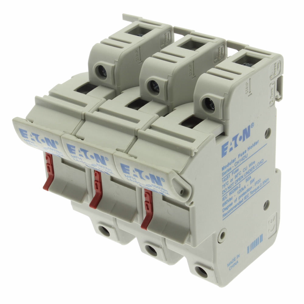 FUSE HLDR CART 600V 40A DIN RAIL (CH143D)