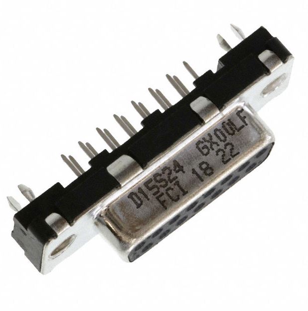 D15S24B4GX00LF D-SUB STANDARD CONN 15P SCKT STRT SOLDER SHELL