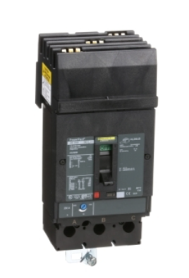 JGA36200 Circuit breaker, PowerPacT J, 200A, 3 pole, 600VAC, 18kA, I-Line, thermal magnetic, 80%, ABC