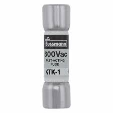 KTK-1 FUSE, CARTRIDGE, 1A, 10X38MM, FAST ACTING