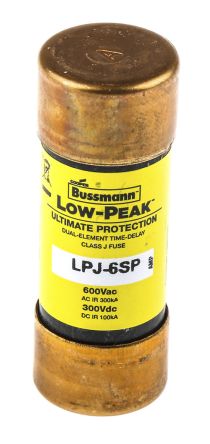 LPJ-6SP FUSE CRTRDGE 6A 600VAC/300VDC