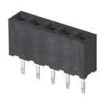 M22-7130542 5 Pos. Female SIL Vertical Throughboard Conn.