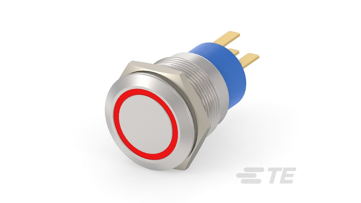 AV1910E312R04 Pushbutton SW AV19 SPM 0.4VA MOVE RING LED RED 12V