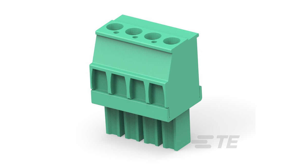 1-1986375-0 Str Plug  3.81mm  Green  LH  10 posn