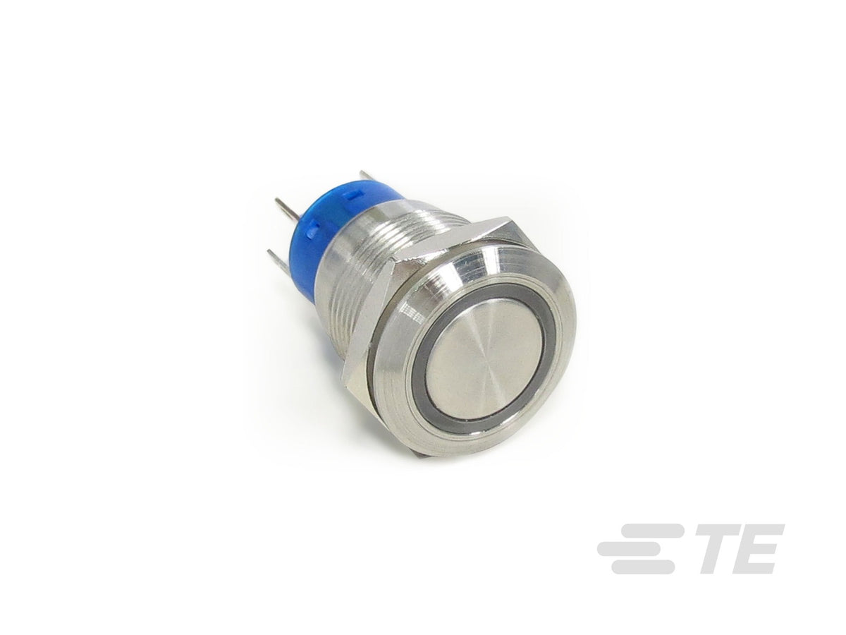 1-2213767-9 Pushbutton SW AV19 SPM 3A MOVE RING LED BLUE 24V