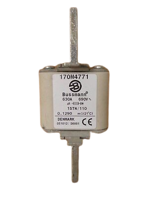 Fuse-link, high speed, 630 A, AC 690 V, size 1, 52 x 52 x 140 mm, aR, IEC, single indicator