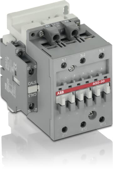 1SBL351001R8111 - 3 POLE CONTACTOR, 24V 50/60HZ, 22KW, 3NO, 1NO+1NC AUXILIARY CONTACTS