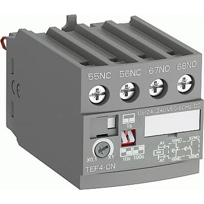 1SBN020112R1000 - FRONTAL ELECTRONIC TIMER, 24-240 V AC/DC, UP TO 100S IN 3 DISTINCT TIME RANGES