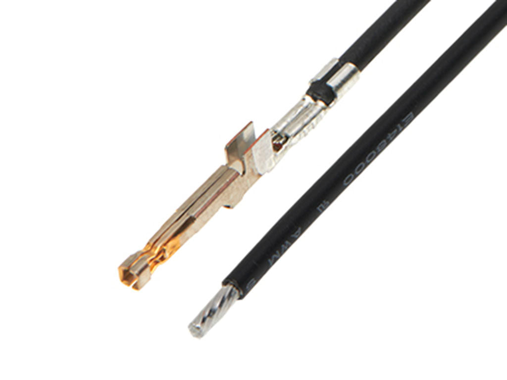 217471-1221 ULTRA-FIT F-S 75MM 16 AWG LEADS BK Au