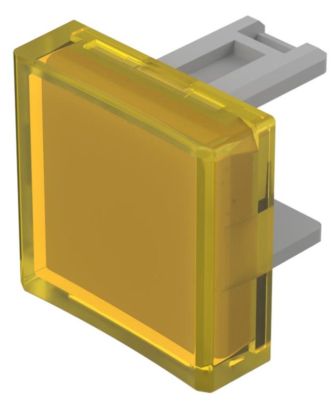 31-954.4 CAP PUSHBUTTON SQUARE YLW