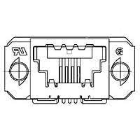 5-1761183-2 Modular Conn/Ethernet Conn  6 SDL TE RCPT ASSY