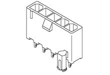 50-30-4466 MINI-FIT JR VERT HDR ASSY  4CKT V-2 TIN