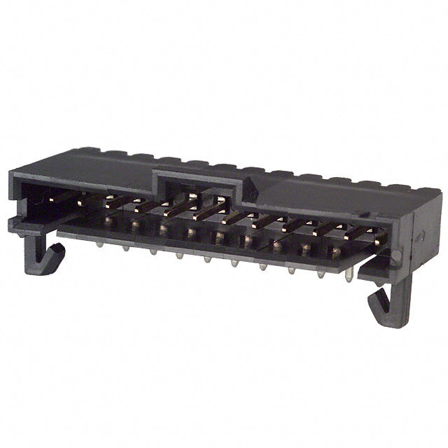 6-103904-1 LATCHING HDR SHRD 12 W/ HOLD-DN 30AU CONT
