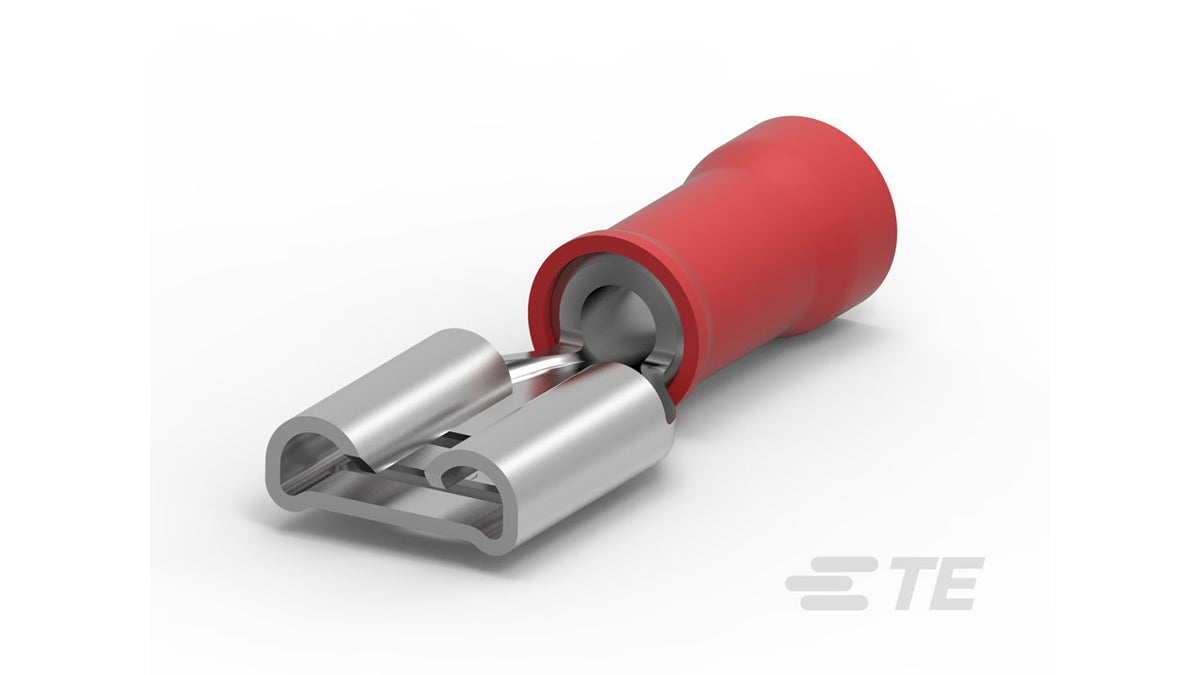640917-1 Terminals PIDG RECPT 22-18 AWG red