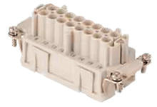 936010290 GWconnect Spring Terminal Insert, Female, 24-Pole, 16A, Numbered 24-48, Silver (Ag) Plated Contacts, Size 24B «104x27»