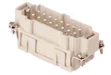 936010296 GWconnect Push-in Terminal Insert, Male, 24-Pole, 16A, Numbered 25-48, Silver (Ag) Plated Contacts, Size 24B «104x27»
