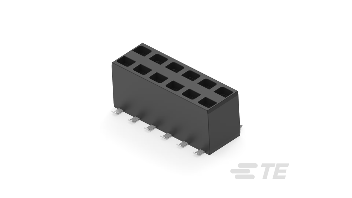 969973-6 Headers&Wire Housings 2X06P RECPT VERT SMT