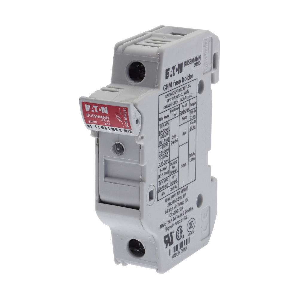 CHM1D FUSE HLDR CART 690V 32A DIN RAIL