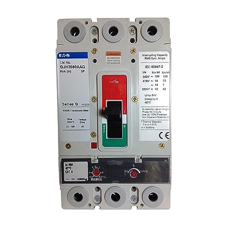 Eaton Series G electronic molded case circuit breaker - GJH3080AAG