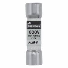 KLM-8 FUSE CARTRIDGE 8A 600VAC/VDC 5AG
