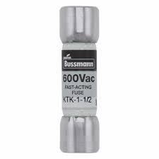 KTK-1/2 FUSE, CARTRIDGE, 500mA, 10X38MM, FAST ACTING