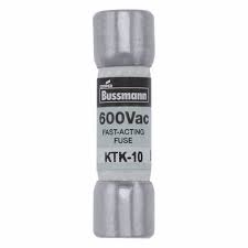 KTK-10 FUSE, CARTRIDGE, 10A, 10X38MM, FAST ACTING