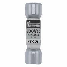 KTK-20 FUSE, CARTRIDGE, 20A, 10X38MM, FAST ACTING