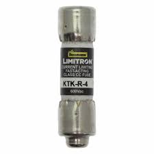 KTK-R-4 FUSE CARTRIDGE 4A 600VAC 5AG