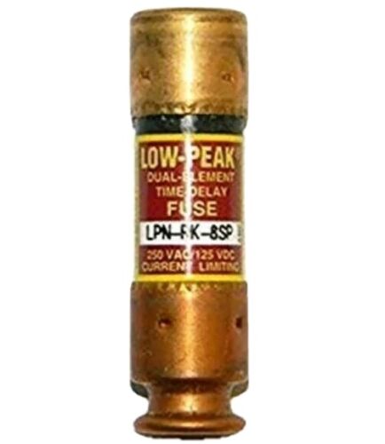 LPN-RK-8SP 8A,  250 Vac, 125 Vdc LOW PEAK DUAL ELEMENT