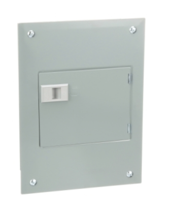 QO816L100DF Load center, QO, 1 phase, 8 spaces, 16 circuits, 100A fixed main lugs, NEMA1, door flush cover
