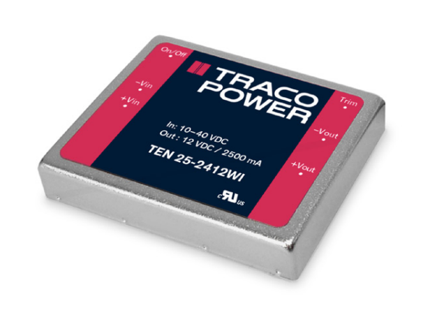 TEN 25-2413WI Module DC-DC 24VIN 1-OUT 15V 2A 30W 6-Pin