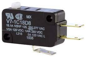 V7-1C18D8 Switches MINI BASIC SW SPDT 15A 277VAC PIN PLUNG